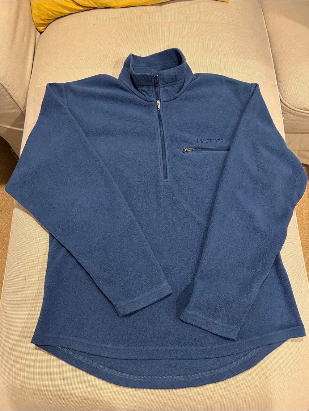 Marmot Men's Blue Half-Zip Fleece Pullover